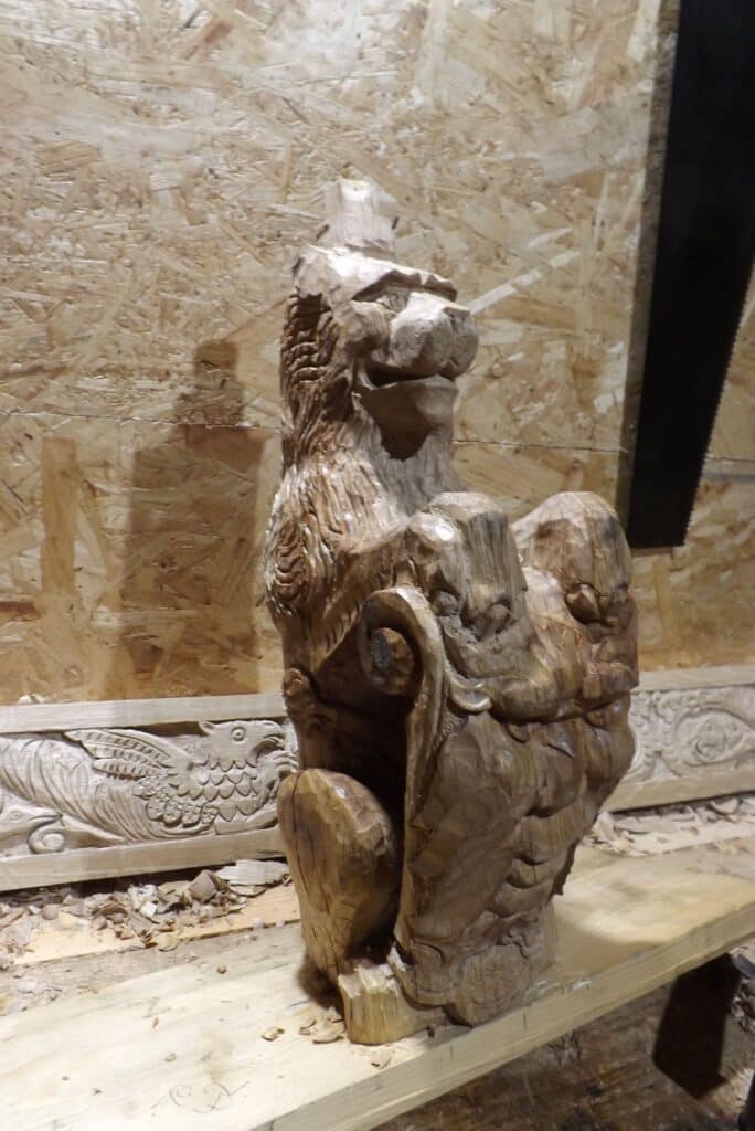 Heraldic Lion with Shield In Progress